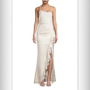 Likely Gimler Asymmetric Satin Bridal Gown